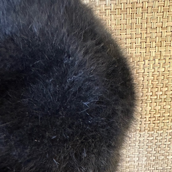 VTG 1990s Black Angora Bucket Hat by DNY - Picture 9 of 9